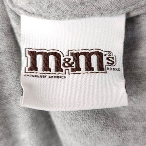 Vintage M&Ms T Shirt Mens Size 2XL Gray 90s Surrounded By Nuts Snack Tee - Picture 4 of 6